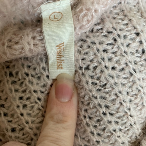 Wishlist soft pink oversized distressed sweater - Picture 4 of 7